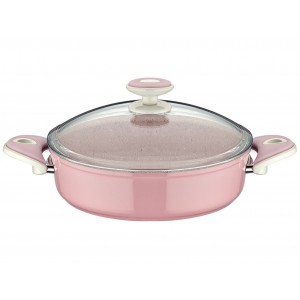 Taç Granite Plus 24 cm Pink Low Casserole 