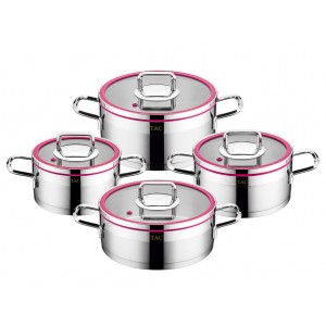 Taç Vita 4 Pcs Cookware Set Soft Pink