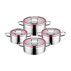 Taç Vita 4 Pcs Cookware Set Fushia