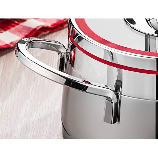 Taç Prizma 3 Pcs Cookware Set Fushia