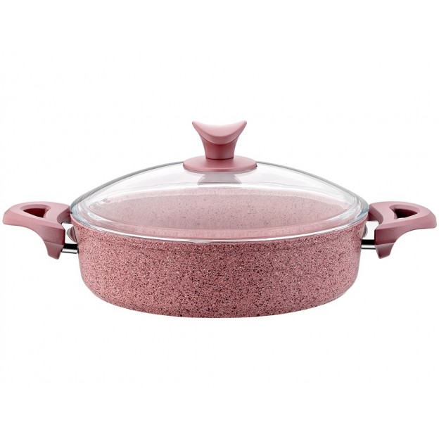 Taç Granite Plus 5 Pcs Cookware Set Pearl Pink