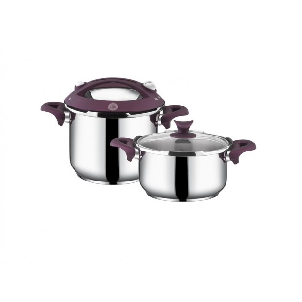 Taç Presto Induction 4-6 Lt. Pressure Cooker Pot Set Purple