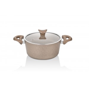 Taç Induction Mastercook Deep Pot 26cm Cappuccino