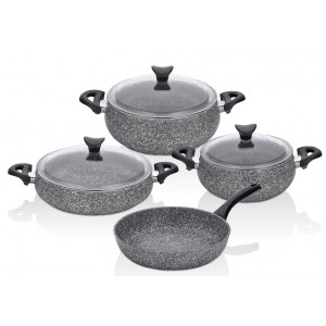 TAC MASTERCOOK TOMBIK 7 PCS COOKWARE SET GREY