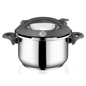 Taç Presto Pressure Cooker Pot 4 Lt. Grey